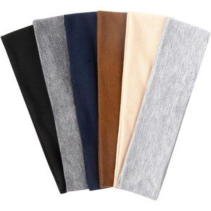 Women Short Hair Non Slip Elastic Sweat Hairbands Soft Fabric Hair Bands